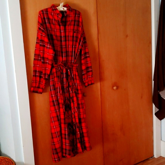 Vintage Red Plaid Dress - Picture 5 of 14